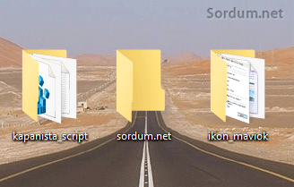ikonlarda mavi oklar yok