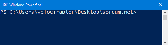 Powershell klasör yolunda açıldı