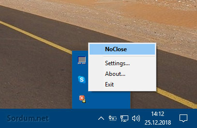 noclose simge