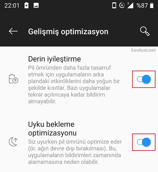 Android derin iyileştirme