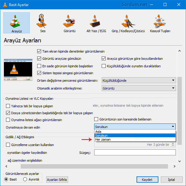 vlc herzaman kaldığı yerden devam etsin