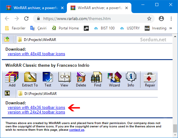 Winrar klasik teması