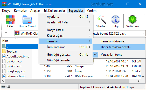 Winrar Temalar