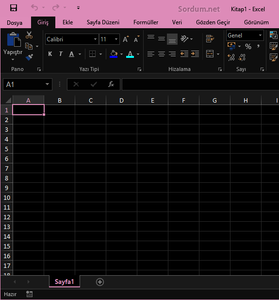 Siyah excel