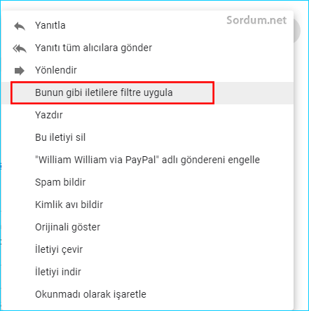 Bunun gibi iletilere Filtre uygula