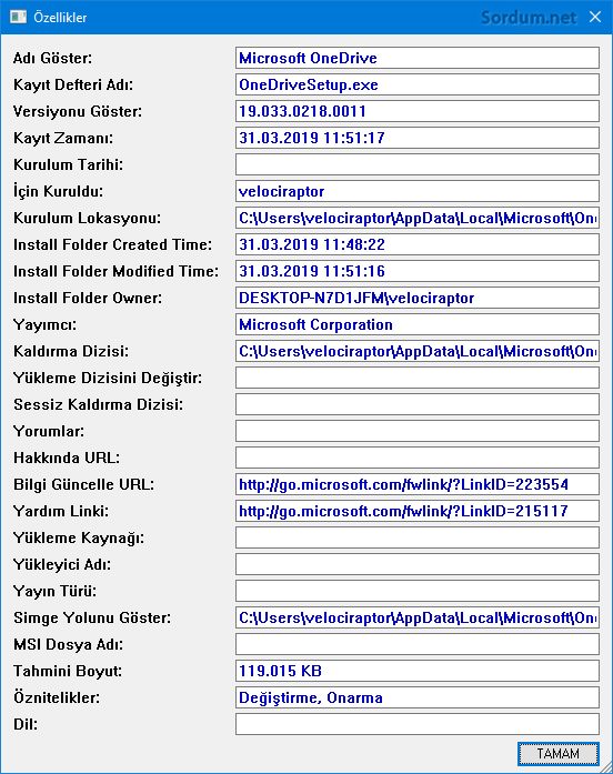 program bilgisi