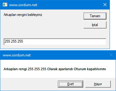Script ile arkaplan rengi değişimi