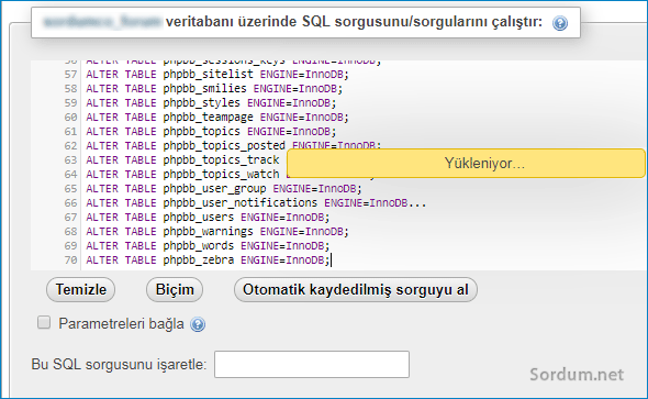 innodb myisam çevriliyor