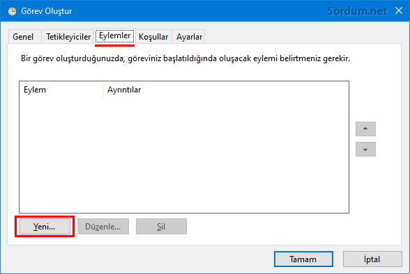 Eylemler Yeni