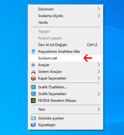 Sağ tuşa tek web sayfası Sağ tuşa tek web sayfası
