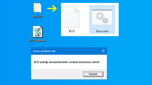 vbs ile bcd yedegi