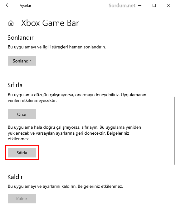 xbox game bar onar