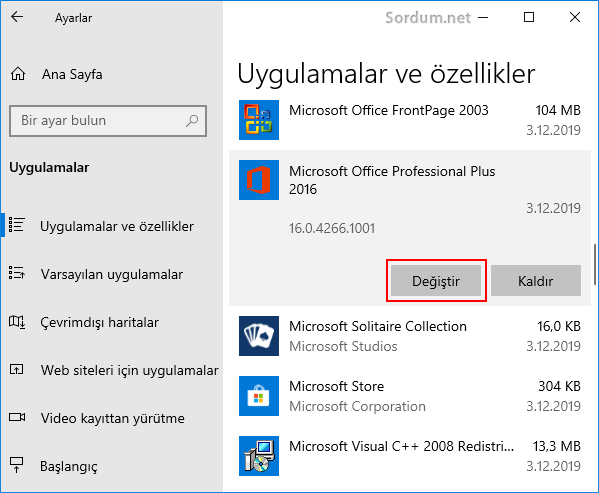 Office nasıl onarılır