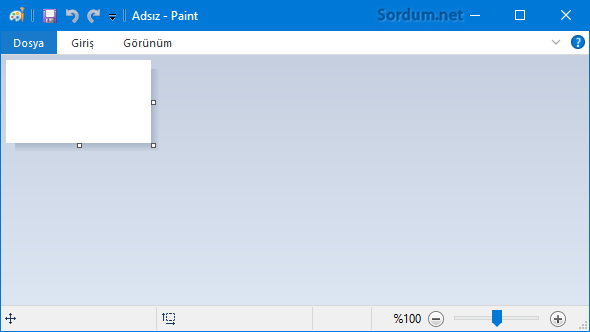 Microsoft Paint i sıfırla
