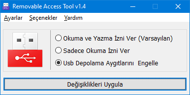 Ratool ile USB portlarını engelleyin