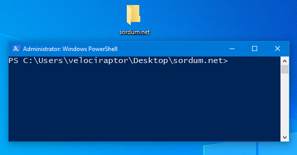 Powershell Klasor yolu acildi