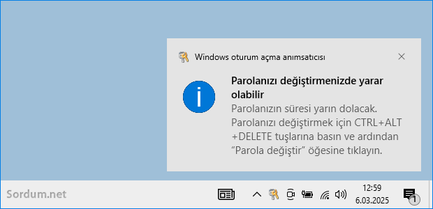 Parolanızı değiştirmenizde yarar olabilir