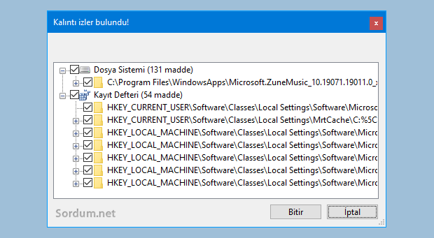 Geek uninstaller ile kalıntıları temizleyin