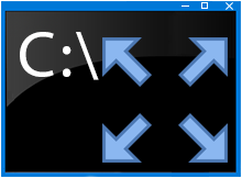 Komut istemi (Cmd) yi Tam ekran olarak başlatın