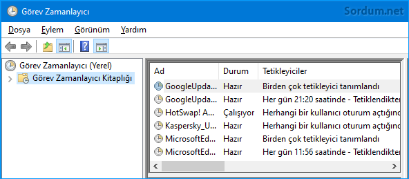 Görev zamanlayıcı kitaplığı