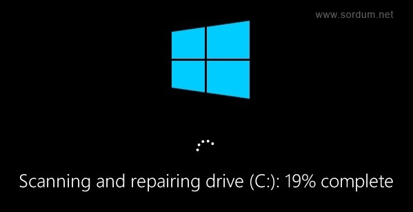 Disk taranıyor ve onarılıyor