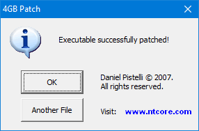 4 Gb ram patch uygulandı