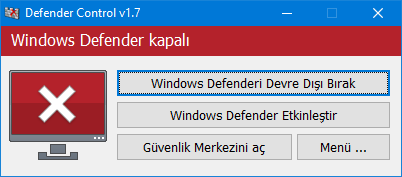 Windows defender çalışmıyor