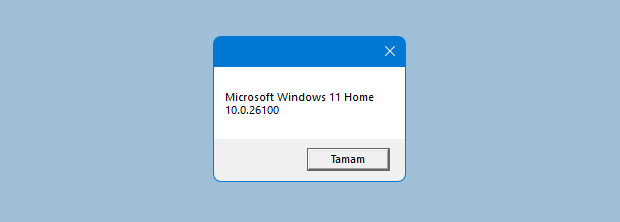 Vbscript ile windows sürümünü bul