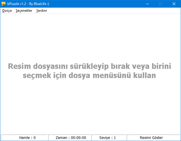 Bpuzzle oyunu ana ekranı