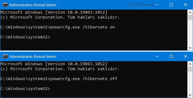 Hızlı başlatı etkinleştir ve devre dışı bırak Hızlı başlatı etkinleştir ve devre dışı bırak