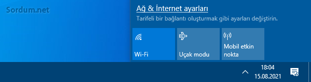 Uçak modu açıkmı kontrol edin Uçak modu açıkmı kontrol edin