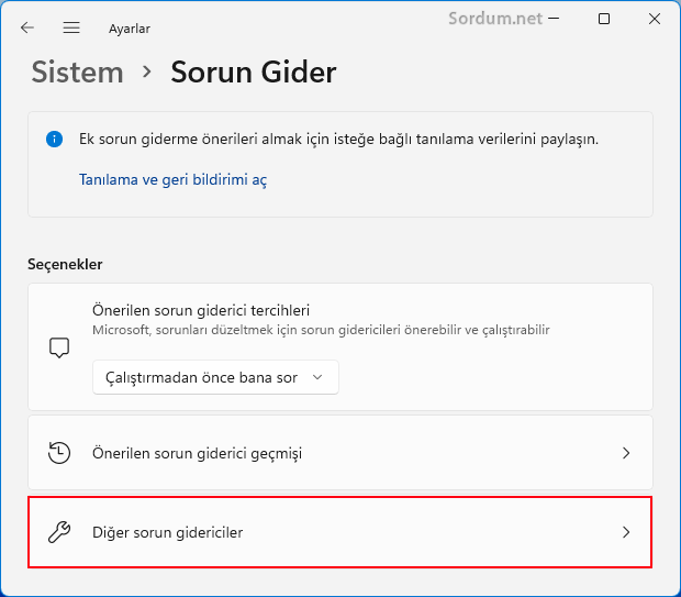 Windows 11 Sorun gider