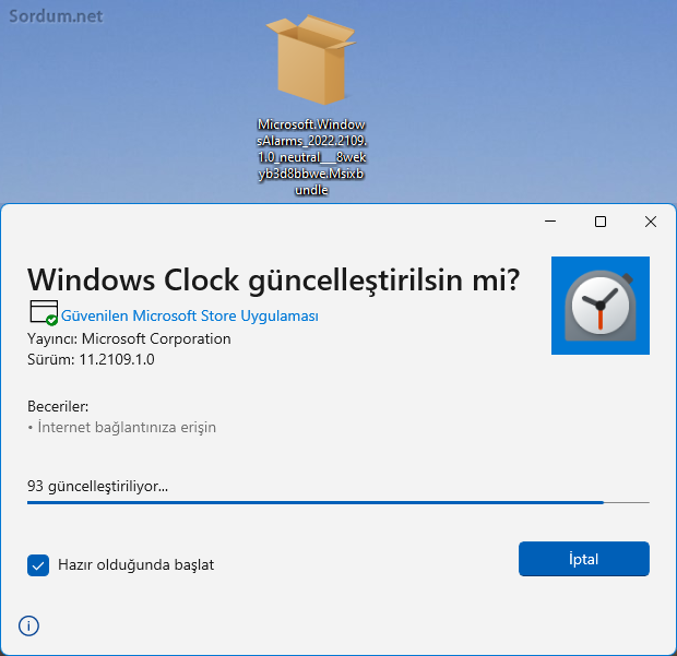 Mağaza uygulamasını Offline güncelleyin