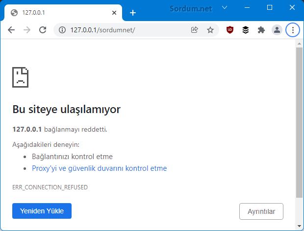 Easy Php de bu siteye ulaşılamıyor
