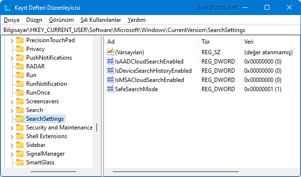 Online arama olmasın