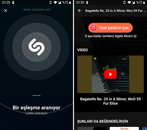 Shazam ile müzik parçası ismi bulun