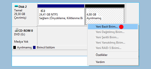 Yeni basit birim
