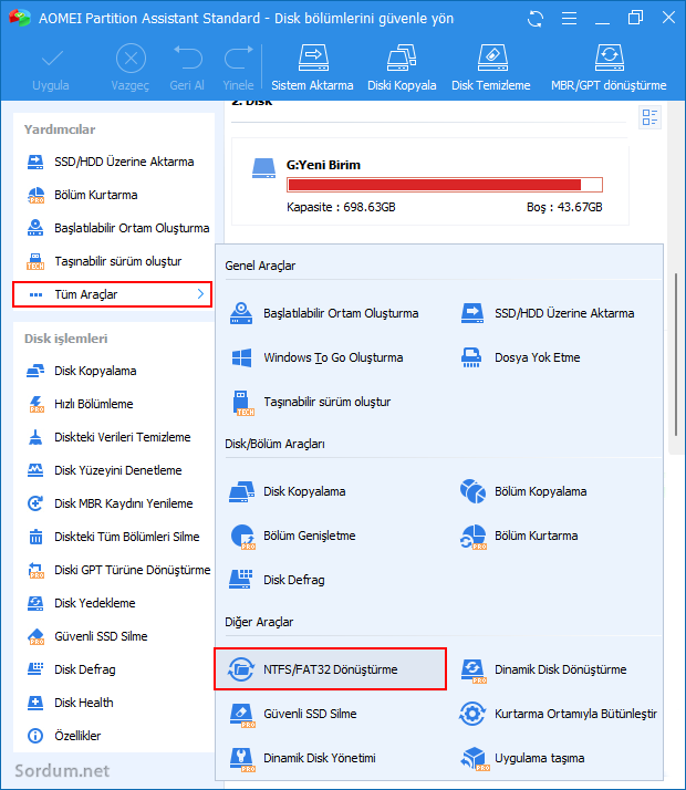 AOMEI Partition asistant