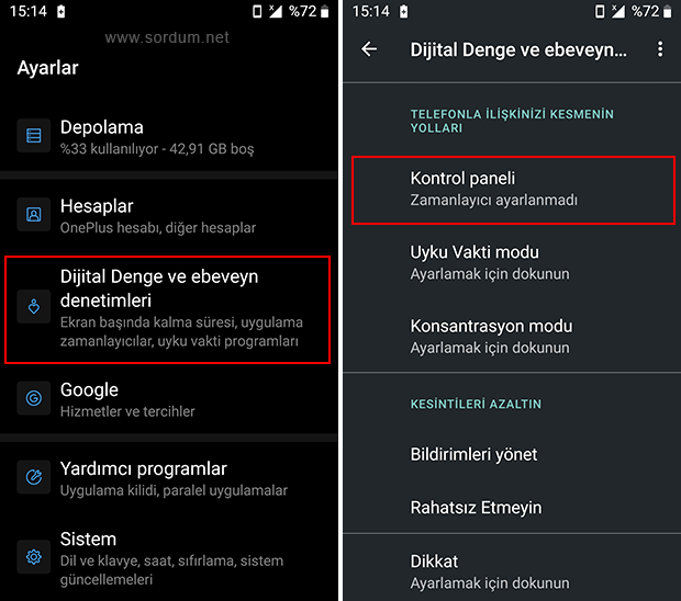 Dijital denge ve ebeveyn denetimi