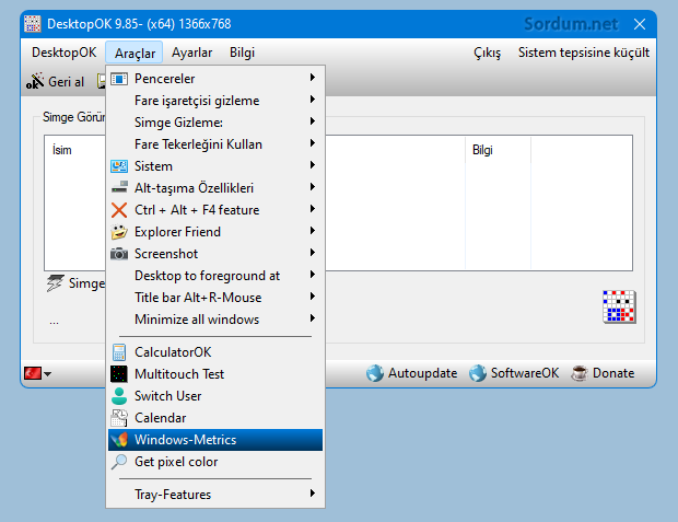 Desktop OK Windows Metric Desktop OK Windows Metric