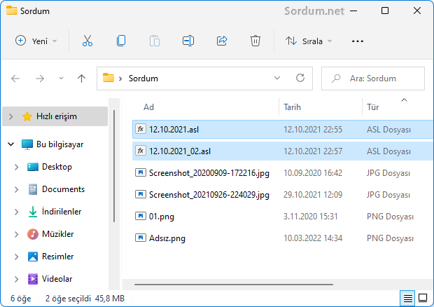 Dosyalar Türlerine göre kategorilendi Dosyalar Türlerine göre kategorilendi