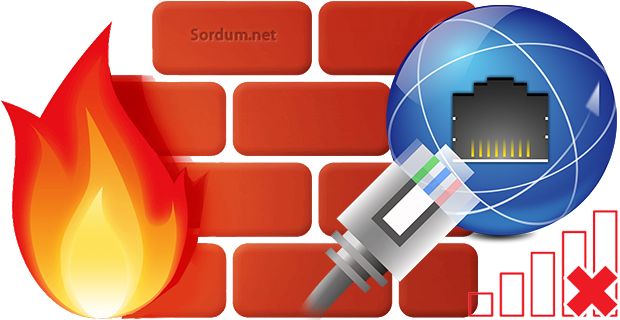 Güvenlik duvarı ile interneti kesin