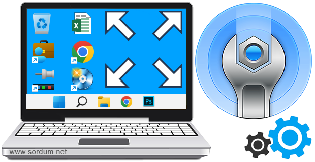 Masaüstü Simge Aralığı Nasıl Değiştirilir Masaüstü Simge Aralığı Nasıl Değiştirilir
