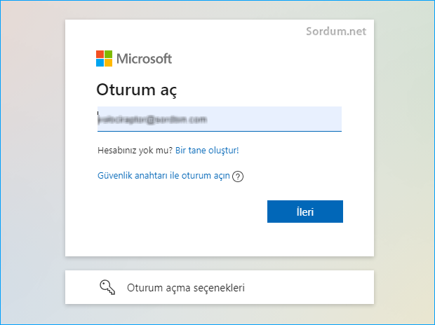 Microsoft hesabı