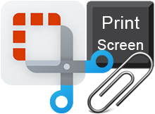Ekran alıntısı aracı için Print screen tuşu