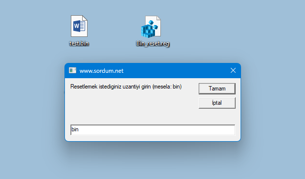 Dosya ilişkilnedirmesini Tamir et