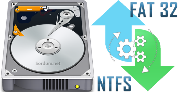 FAT32 yi NTFS ye çevir