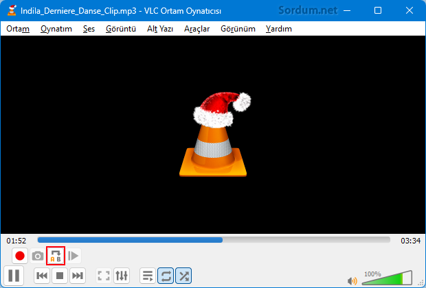 VLC medya başlangıç yeri