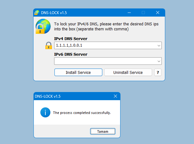 Dns lock ile DNS değişimini engelleyin