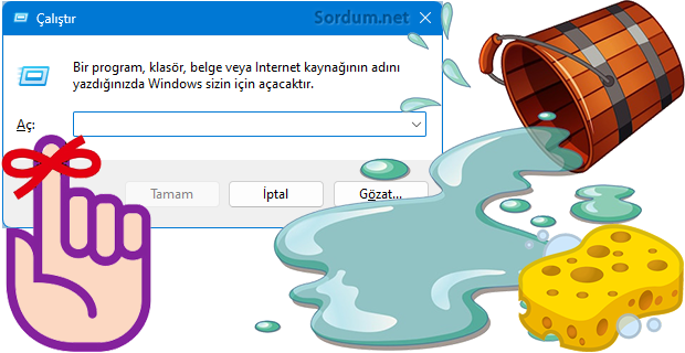 Çalıştır kutusu yazılanları hatırlamıyor